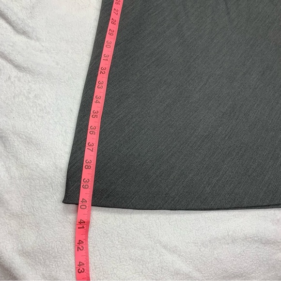 American Living EUC Gray Square Neck Puffed Sleeve Shift Dress size 6 - Picture 10 of 12